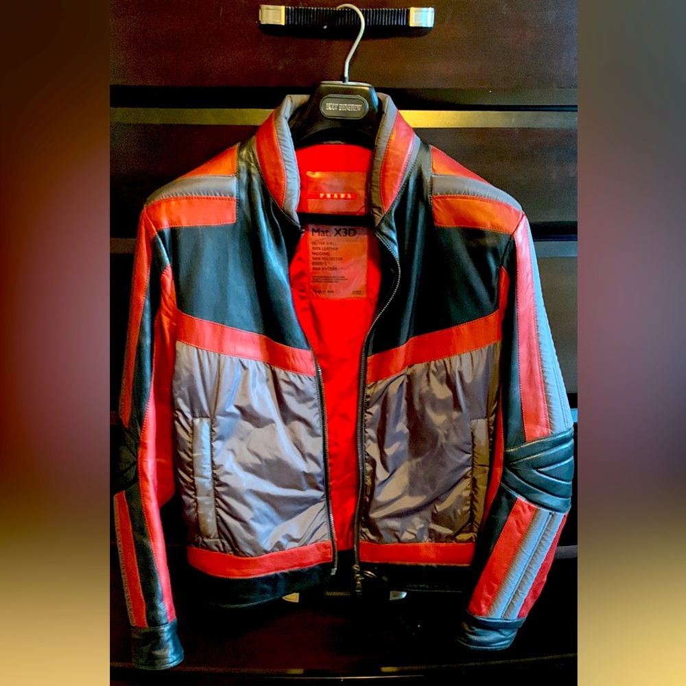 Prada men’s S leather jacket